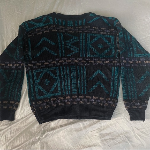 VINTAGE 80s CARDIGAN - Picture 3 of 5